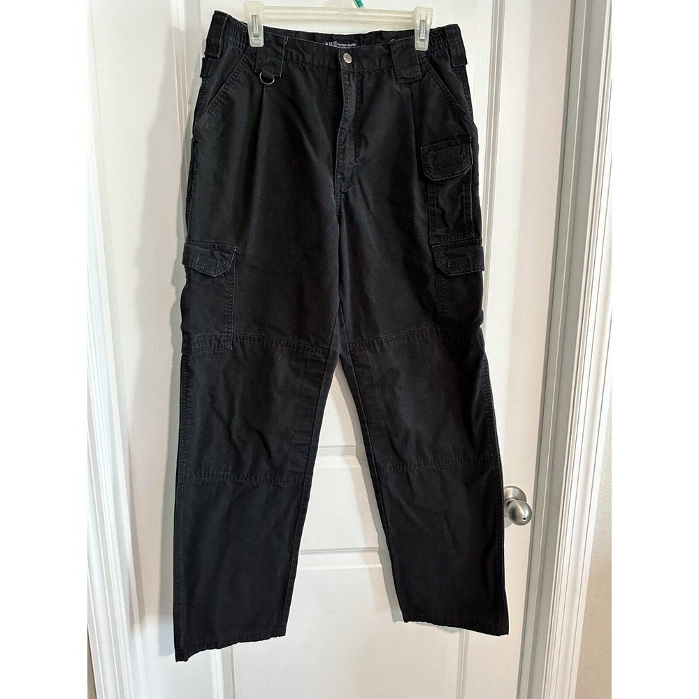 5.11 Tactical Series Cargo Hiking Pants Size 32 Black Mid Rise Outdoor Utility